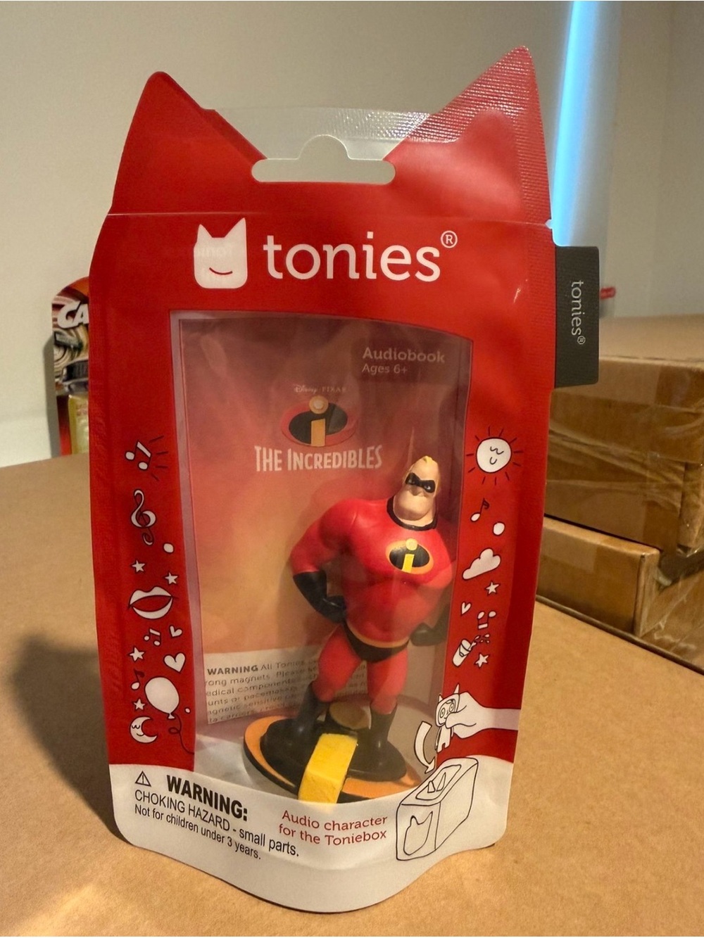 Tonies Mr. Incredible Audio Toy Figurine Disney Pixar The Incredibles Song Story